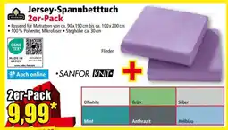 Norma Jersey-Spannbetttuch 2er-Pack Angebot