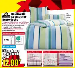 Norma Baumwoll-Seersucker-Bettwäsche Angebot