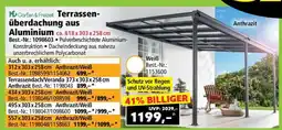Norma Terrassenüberdachung aus Aluminium Angebot