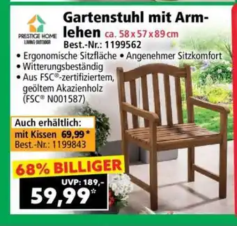 Norma Gartenstuhl mit Armlehnen Angebot