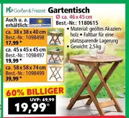 Norma Gartentisch Angebot