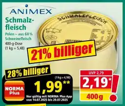 Norma Schmalzfleisch Angebot