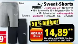 Norma Sweat-Shorts Team Goal 23 Angebot
