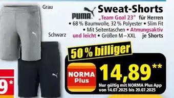 Norma Sweat-Shorts Team Goal 23 Angebot