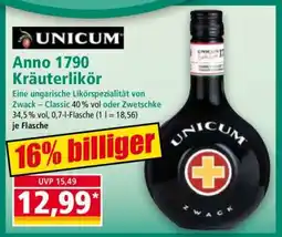 Norma Anno 1790 Kräuterlikör Angebot