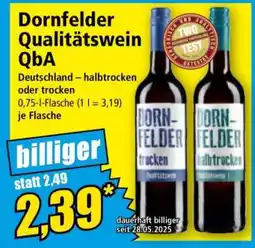 Norma Dornfelder Qualitätswein QbA Angebot