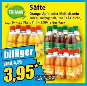 Norma Säfte Angebot