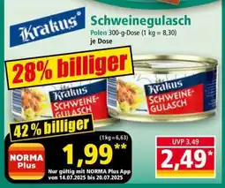 Norma Schweinegulasch Angebot
