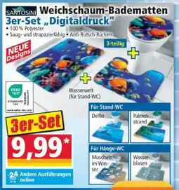 Norma Weichschaum-Badematten 3er-Set „Digitaldruck“ Angebot