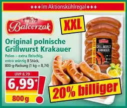 Norma Original polnische Grillwurst Krakauer Angebot