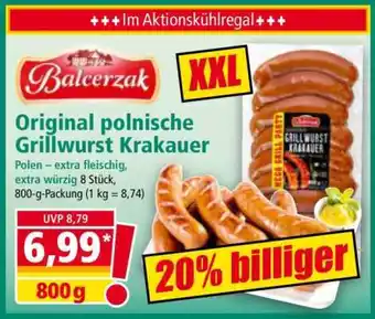 Norma Original polnische Grillwurst Krakauer Angebot