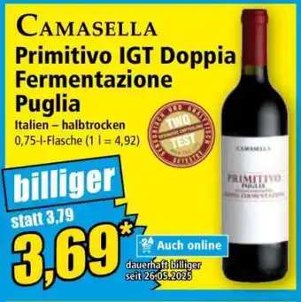 Norma Camasella Primitivo IGT Doppia Fermentazione Puglia Angebot
