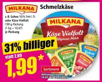 Norma Schmelzkäse Angebot