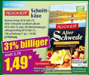 Norma Rücker Schnittkäse Angebot