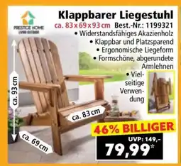 Norma Klappbarer Liegestuhl Angebot
