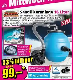 Norma Sandfilteranlage 16 Liter Angebot