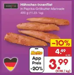 Netto Marken-Discount Hähnchen Innenfilet Angebot