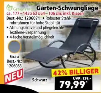 Norma Garten-Schwungliege Angebot