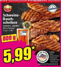Norma Schweine-Bauchscheiben Angebot