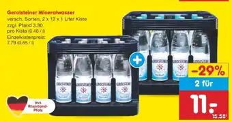 Netto Marken-Discount Gerolsteiner Mineralwasser Angebot