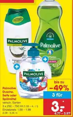 Netto Marken-Discount Palmolive Dusche, Seife oder Spülmittel Angebot