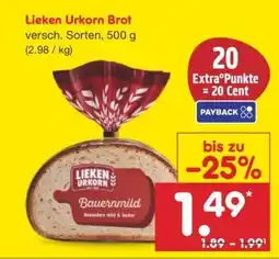 Netto Marken-Discount Lieken Urkorn Brot Angebot