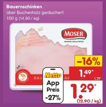 Netto Marken-Discount Bauernschinken Angebot