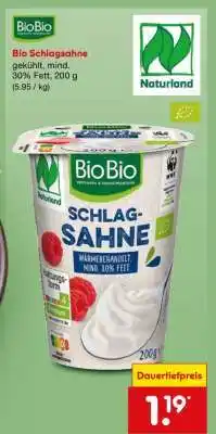 Netto Marken-Discount Bio-Schlagsahne Angebot
