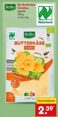 Netto Marken-Discount Bio Butterkäse Scheiben Angebot