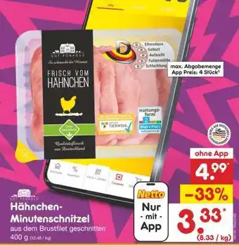 Netto Marken-Discount Hähnchen-Minutenschnitzel Angebot