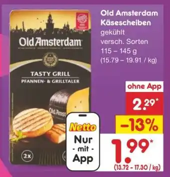 Netto Marken-Discount Old Amsterdam Käsescheiben Angebot