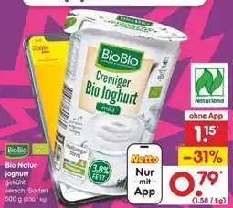 Netto Marken-Discount Bio-Naturjoghurt Angebot
