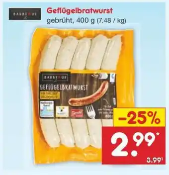 Netto Marken-Discount Geflügelbratwurst Angebot