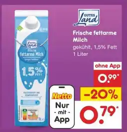Netto Marken-Discount Frische Fettarme Milch Angebot