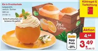 Netto Marken-Discount Eis in Fruchtschale Angebot