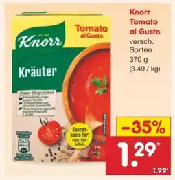 Netto Marken-Discount KNORR Tomato al Gusto Angebot
