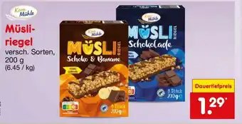 Netto Marken-Discount Müsliriegel Angebot