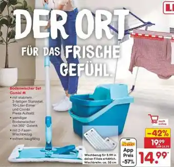 Netto Marken-Discount Bodenwischer-Set Combi M Angebot