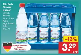 Netto Marken-Discount Alb-Perle Mineralwasser Angebot