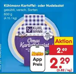 Netto Marken-Discount Kühlmann Kartoffel- oder Nudelsalat Angebot