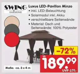 Netto Marken-Discount Luxus LED-Pavillon Minzo Angebot