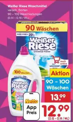Netto Marken-Discount Weißer Riese Waschmittel Angebot