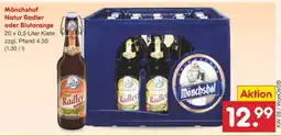 Netto Marken-Discount Mönchshof Natur Radler oder Blutorange Angebot
