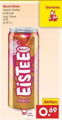 Netto Marken-Discount RAUCH Eistee Angebot