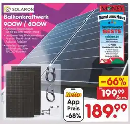 Netto Marken-Discount Balkonkraftwerk 900W / 800W Angebot
