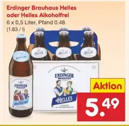 Netto Marken-Discount Erdinger Brauhaus Helles oder Helles Alkoholfrei Angebot