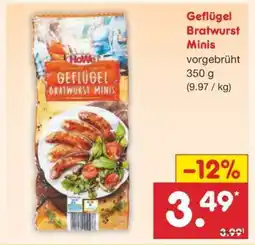 Netto Marken-Discount Geflügel Bratwurst Minis Angebot