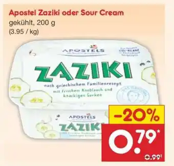 Netto Marken-Discount Apostel Zaziki oder Sour Cream Angebot