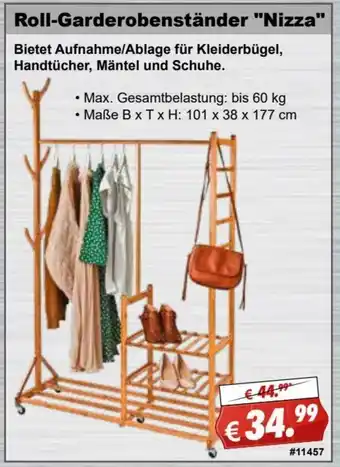 Stabilo Fachmarkt Roll Garderobenständer Nizza Angebot