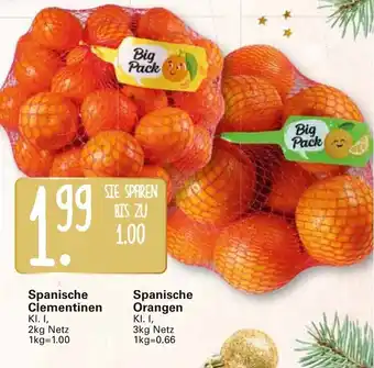 WEZ Spanische Clementinen 2kg oder Spanische Orangen 3kg Angebot